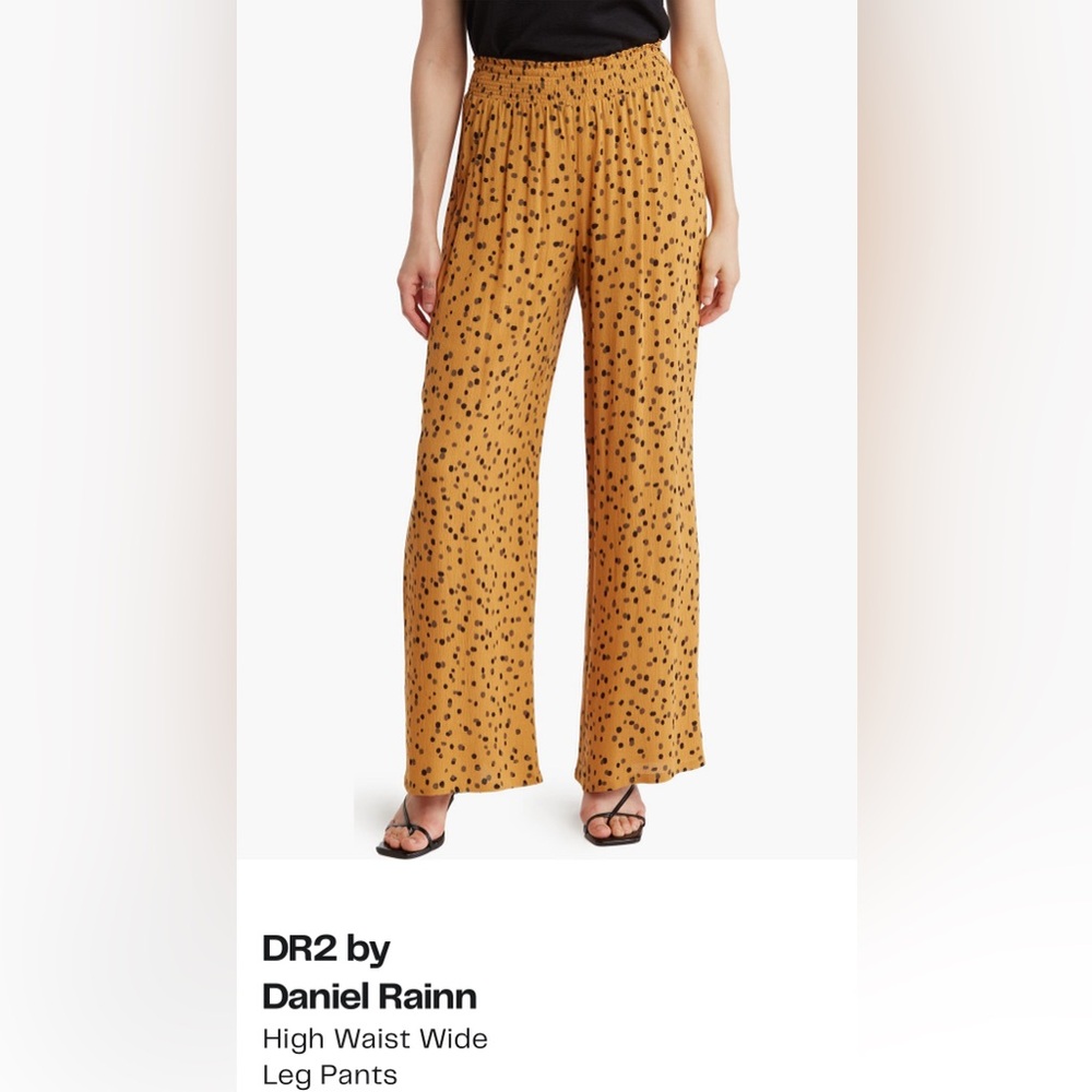 Daniel Rainn Mustard Wide Leg Pants